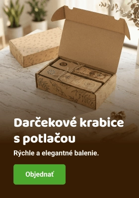 Dárková krabice s potiskem