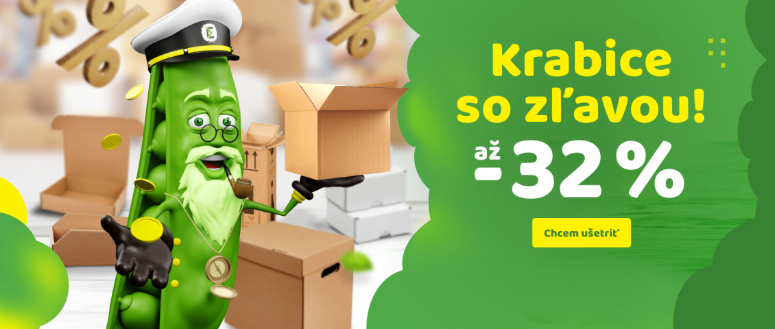 Slevy až 32 % na krabice
