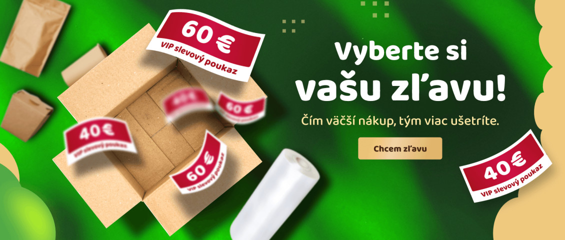 Zľava až 60 € na celý nákup!