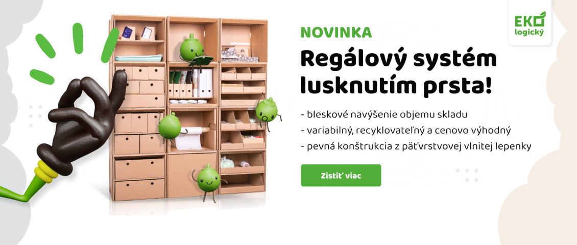 Regál z vlnitej lepenky