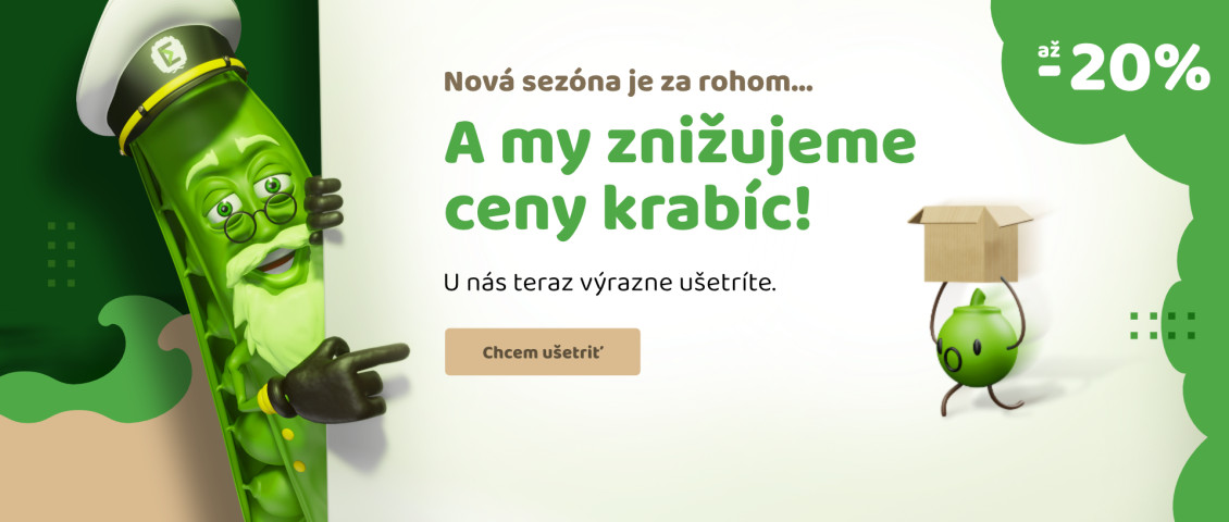 Ďalšie zlacnenie krabíc