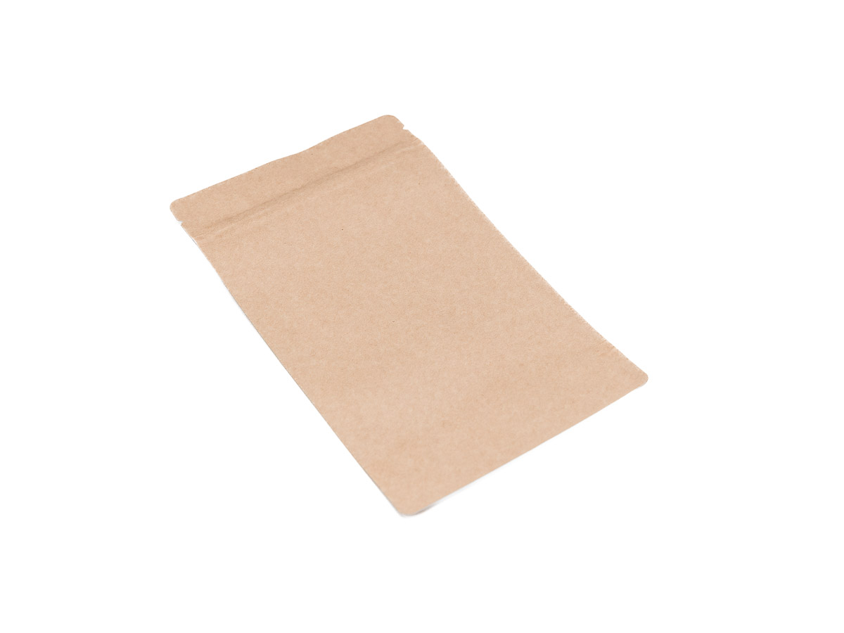 Levně 100 ks - Doypack vrecko bez okienka 130x225 + 70 mm, 500 ml, KRAFT/AL/CPP