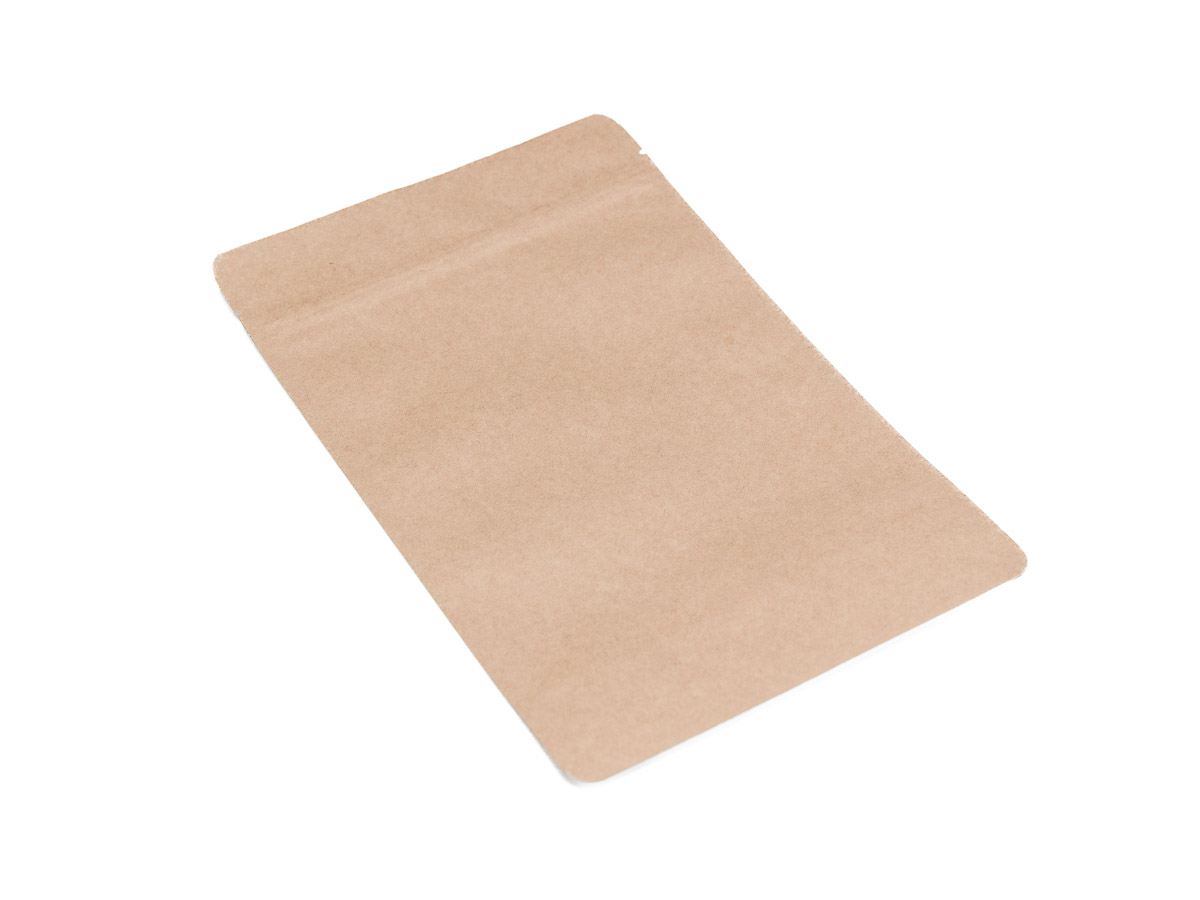 Levně 100 ks - Doypack vrecko bez okienka 180x290 + 90 mm, 1000 ml, KRAFT/AL/CPP