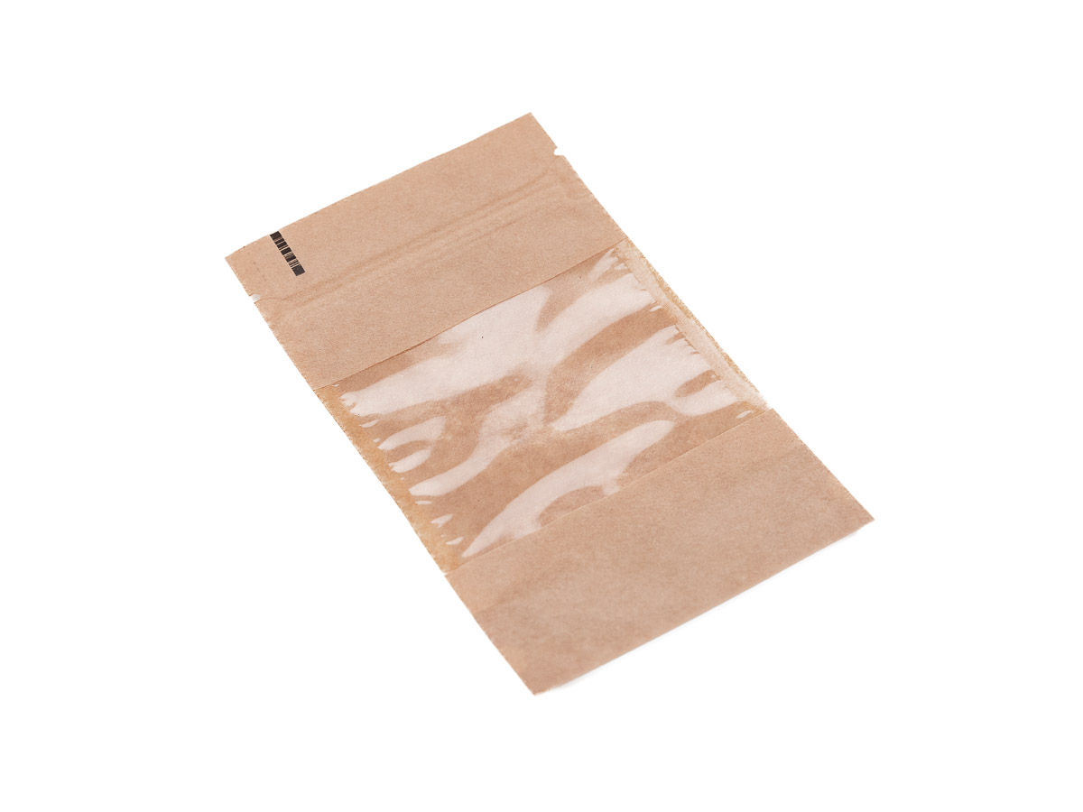 Levně 100 ks - Doypack vrecko s veľkým okienkom premium 110x185 + 65 mm, 250 ml, KRAFT/PET/PE