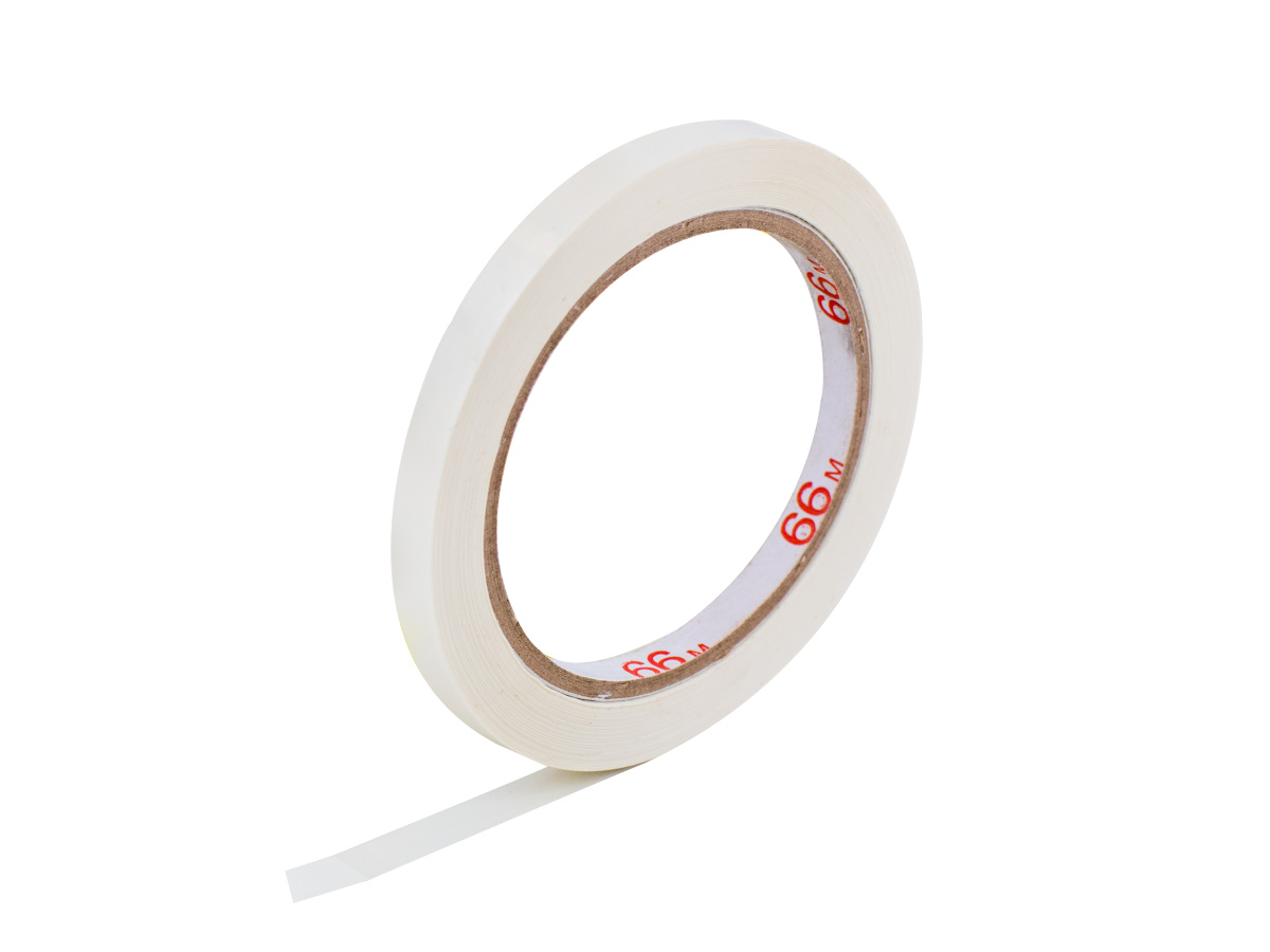 Levně 16 ks - Farebná lepiaca páska PVC 9x66 biela