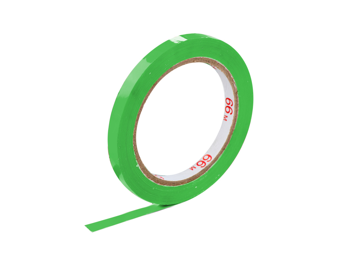 Levně 16 ks - Farebná lepiaca páska PVC 9x66 zelená