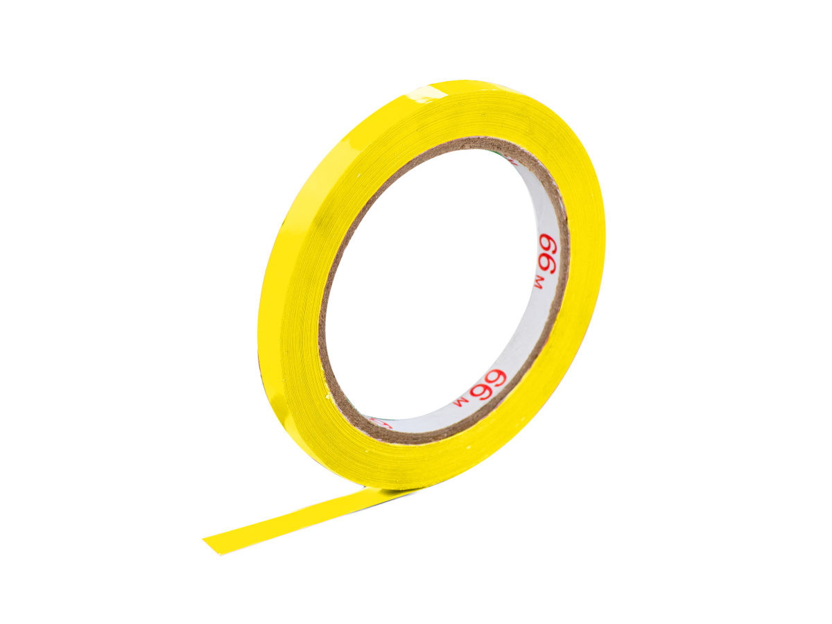 Levně 16 ks - Farebná lepiaca páska PVC 9x66 žltá