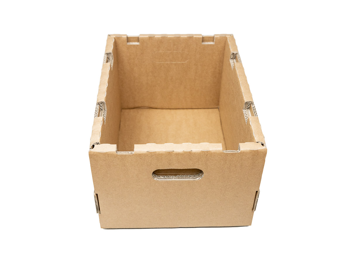 10 ks - Prepravka 365x265x215 z vlnitej lepenky.

Prepravka z vlnitej lepenky - je vhodná na uloženie malých ľahkých i ťažkých súčiastok.

Box je možné zabezpečiť vekom, ktoré je nutné objednať zvlášť. 


	dodávané v rozloženom stave
	vyrobené z kvalitnej 5VVL
	odolná konštrukcia
	ľahko recyklovateľné
	integrované otvory na zasunutie veka
	ergonomické úchyty pre ruky
	na zloženie nie je potrebná lepiaca páska