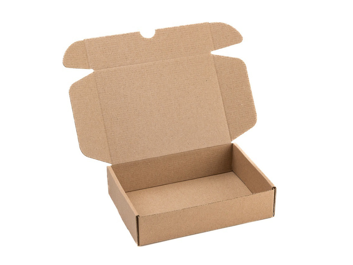 100 ks - Krabica poštová hnedá 310x220x55 3VVL.
	rozmerový rad
	jednoduché zloženie bez nástrojov a lepidiel