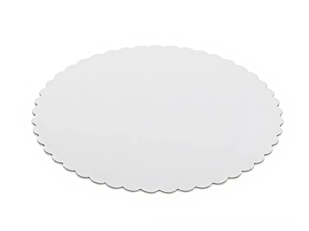 Levně 100 ks - Lepenková podložka pod tortu biela O20cm
