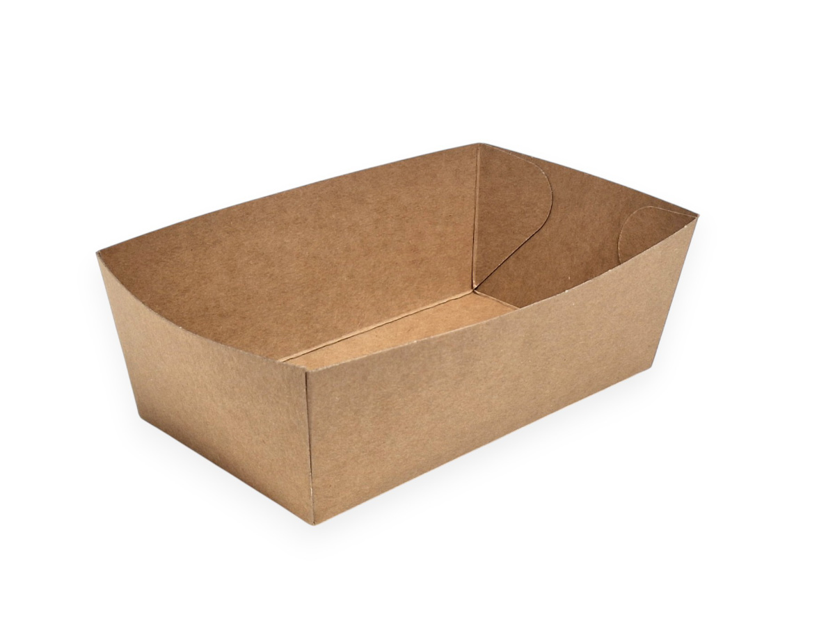 Levně 400 ks - Papierová miska kraft 165x90x60 mm 1000 ml