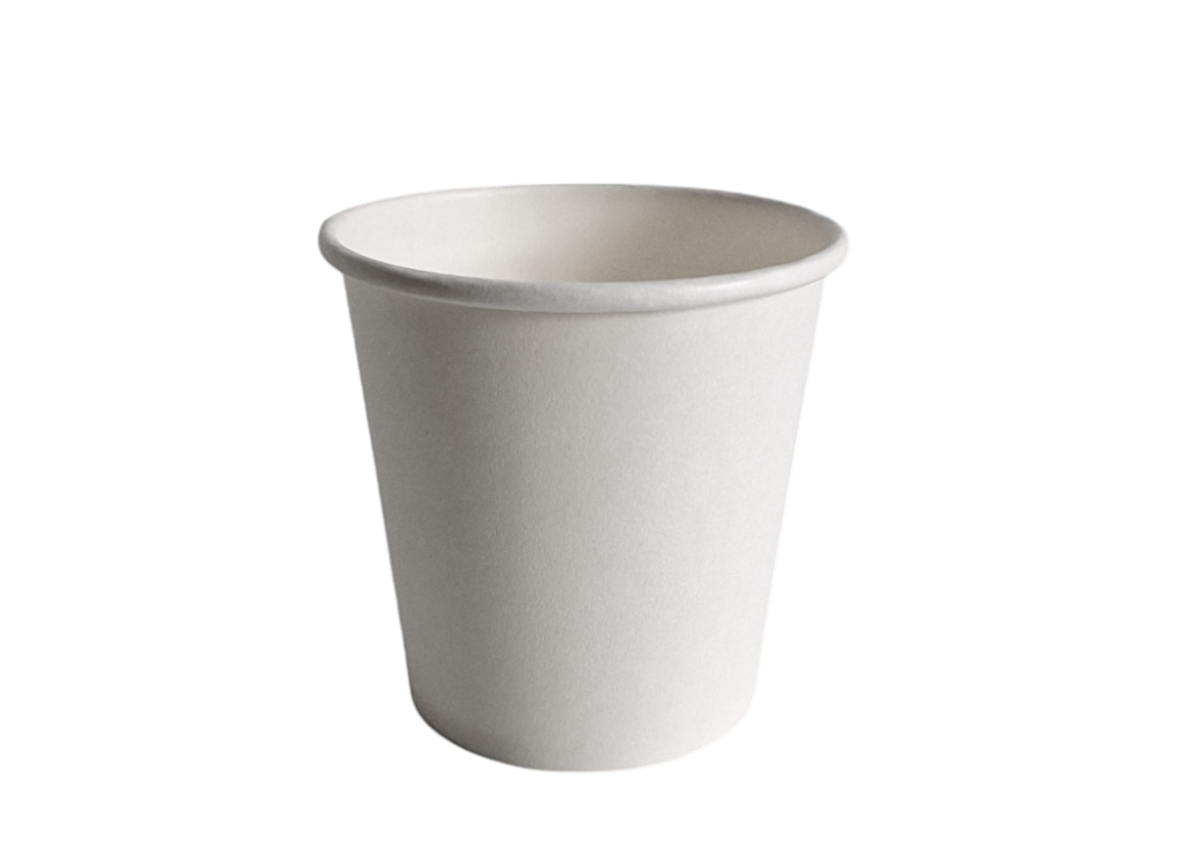 Levně 1000 ks - Papierový pohár biely 110 ml, priemer 62 mm (0,08L/4oz)