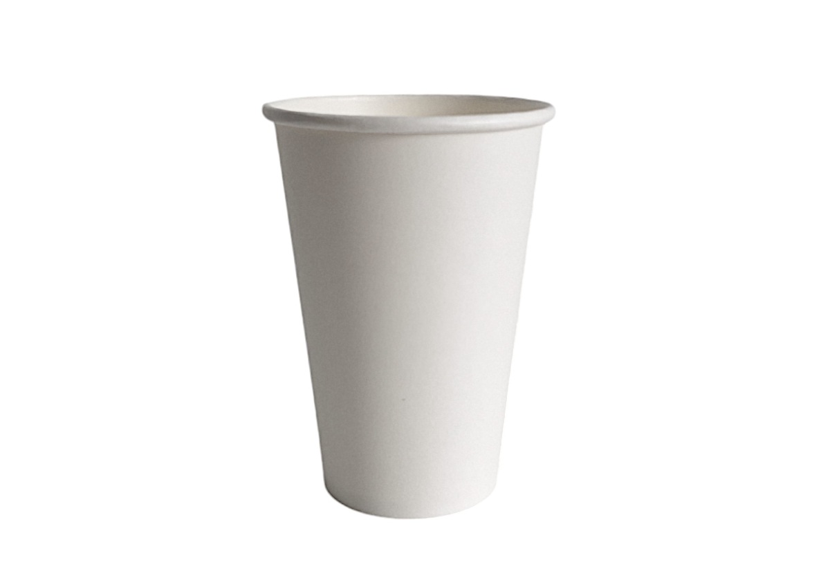Levně 1000 ks - Papierový pohár biely 330 ml, priemer 80 mm (0,3 L/10 oz)