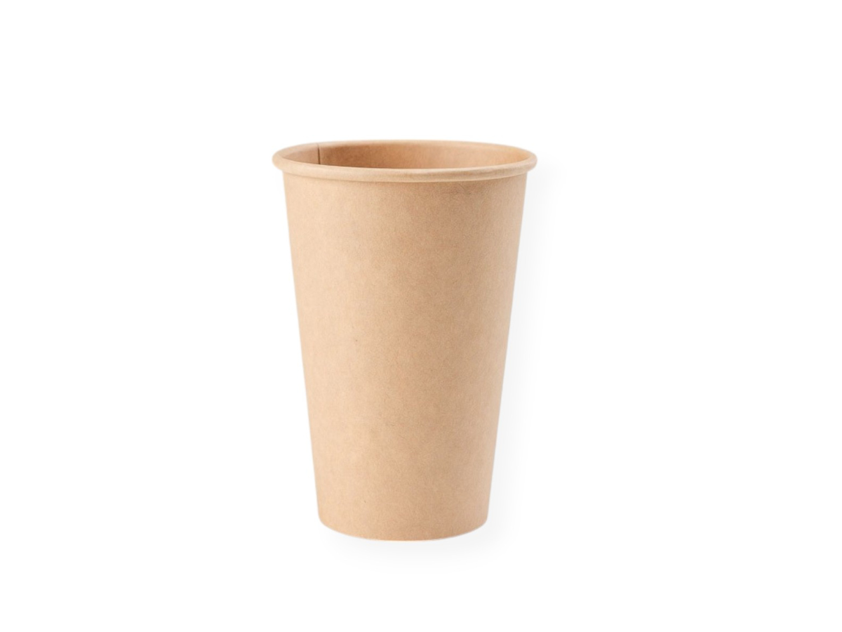 Levně 1000 ks - Papierový pohár hnedý 330 ml, priemer 80 mm (0,3 L/10 oz)