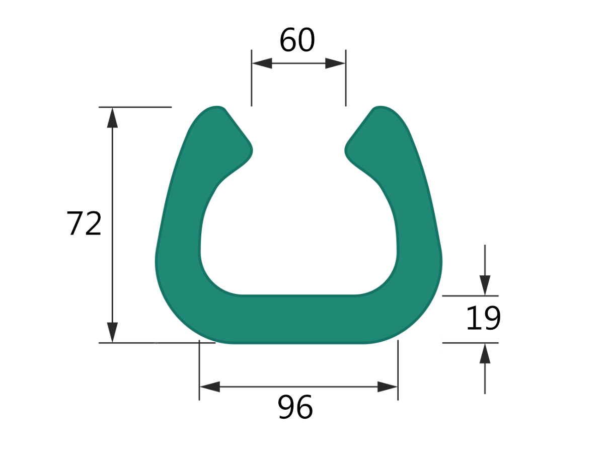 Levně 10 ks - Penový polyetylén Profil U FIX 100 (1ks=2bm)