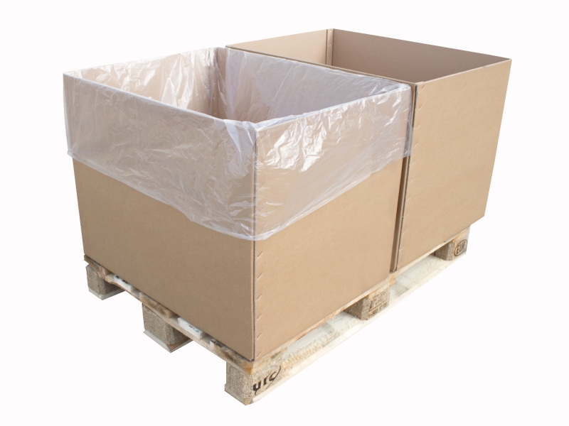 Levně 20 ks - Vrece 3D 800+660x1450/0,1 polyetylénové s bočnými skladmi