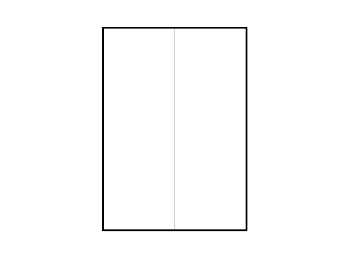 Levně 100 ks - Samolepiace biele matné etikety 105x148,5 mm, 4 ks na A4