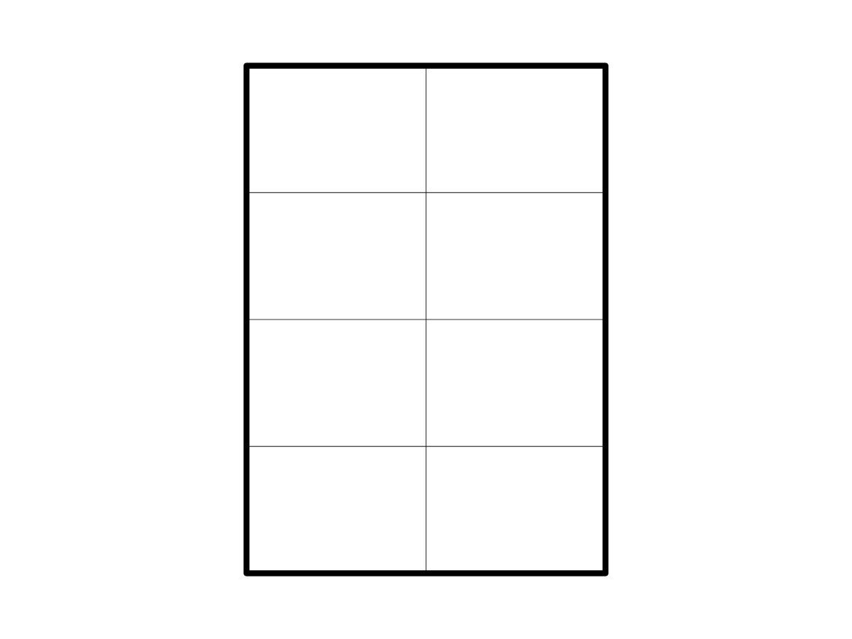 Levně 100 ks - Samolepiace biele matné etikety 105x74 mm, 8 ks na A4