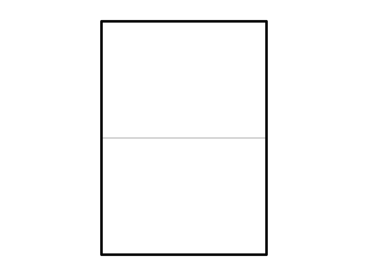 Levně 100 ks - Samolepiace biele matné etikety 210x148,5 mm, 2 ks na A4