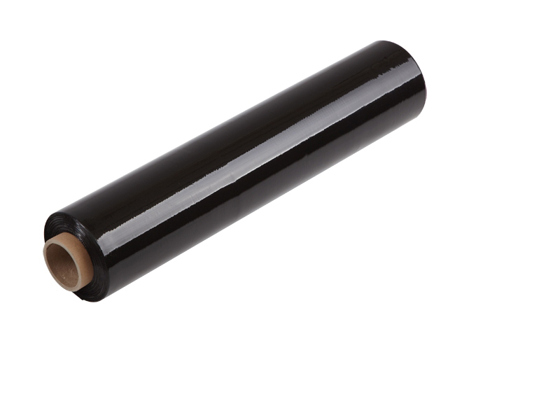 Levně Stretch fólia čierna ručná 500 mm / 23 µm / 162 m prieťažná