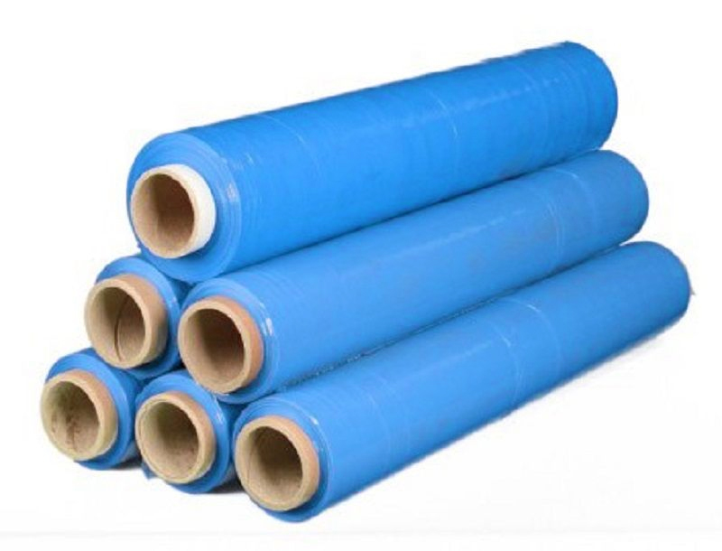 Levně Stretch fólia modrá ručná 500 mm / 23 µm / 162 m prieťažná