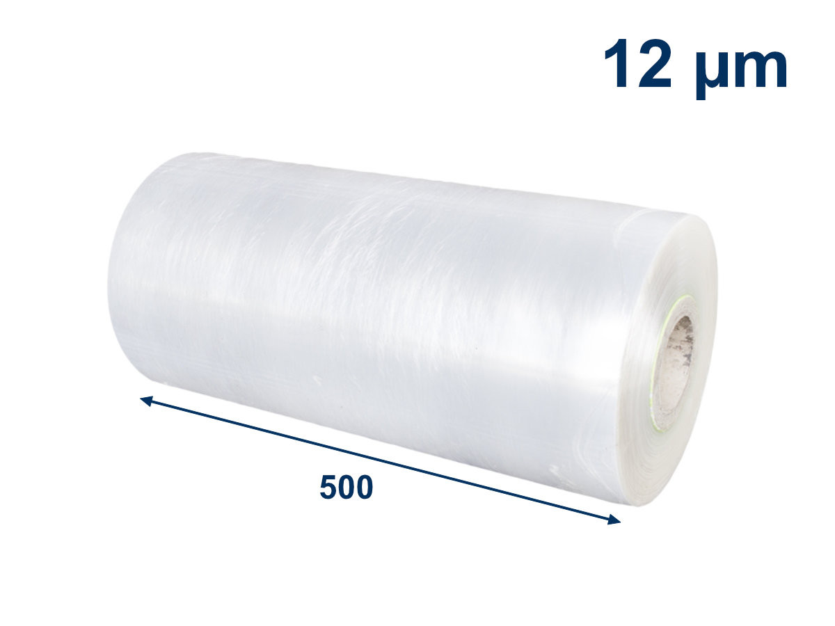 Levně Stretch fólia strojná prieťažná 500mm/12µm