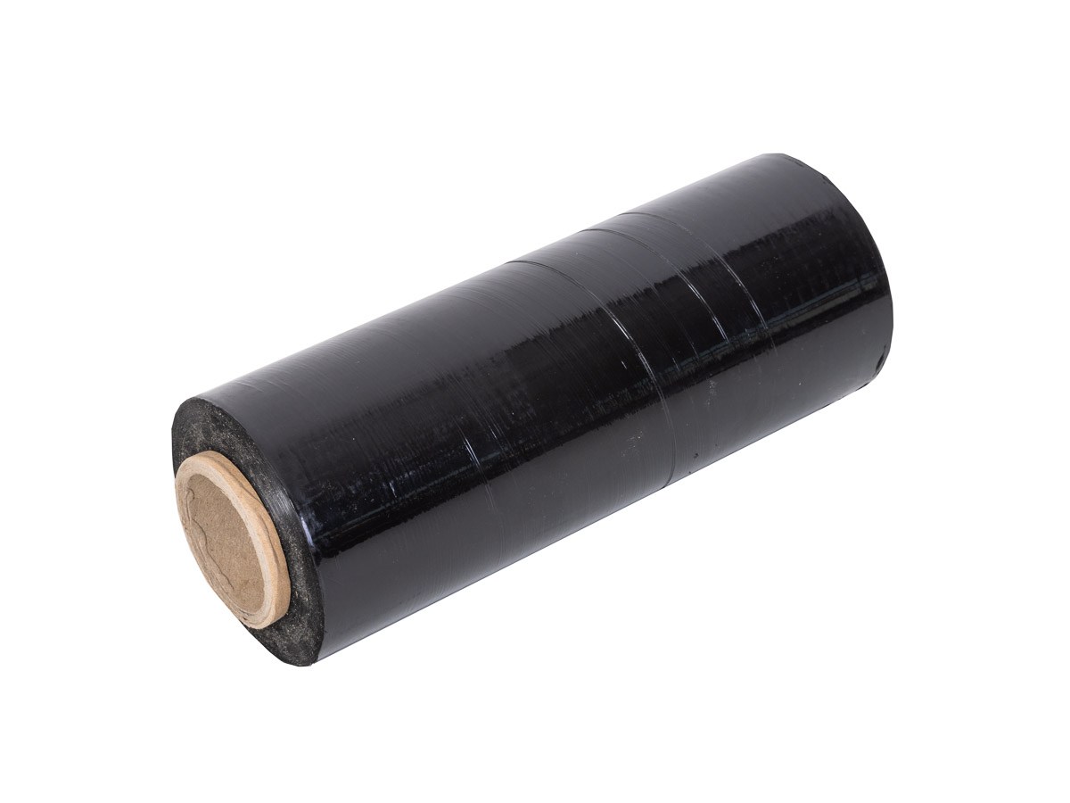 Levně Stretch fólia ručná 250mm / 15µm / 300m, čierna