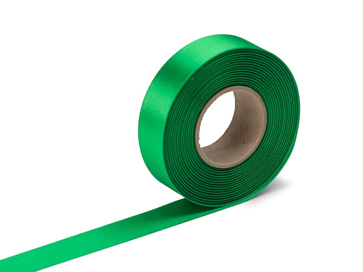 Levně Stuha atlasová zelená, šírka 24 mm