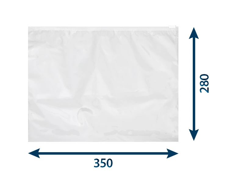 Sáček s posuvným jezdcem  PE 350x280/0,07 - 001