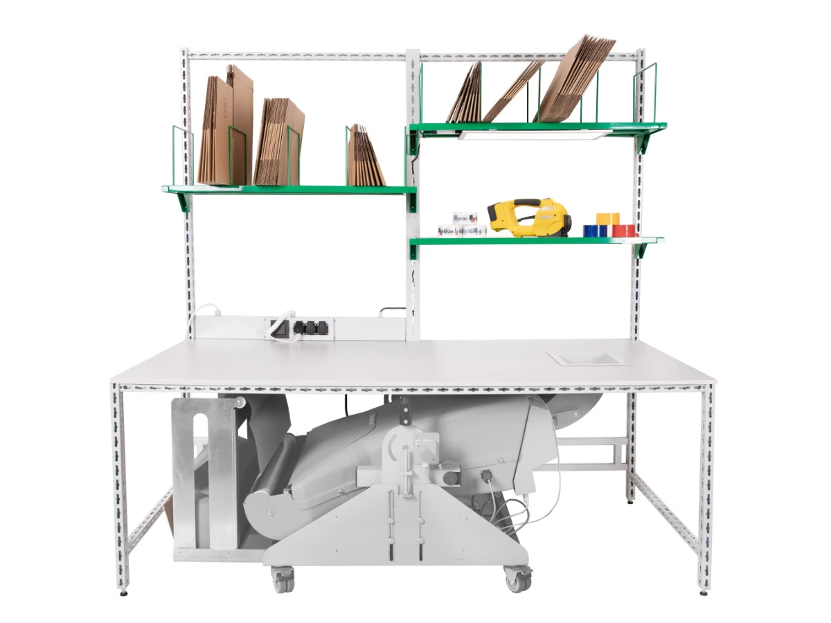 Baliaci stôl SERVISBAL 2000x1000 mm, modifikácia č. 5 - 001