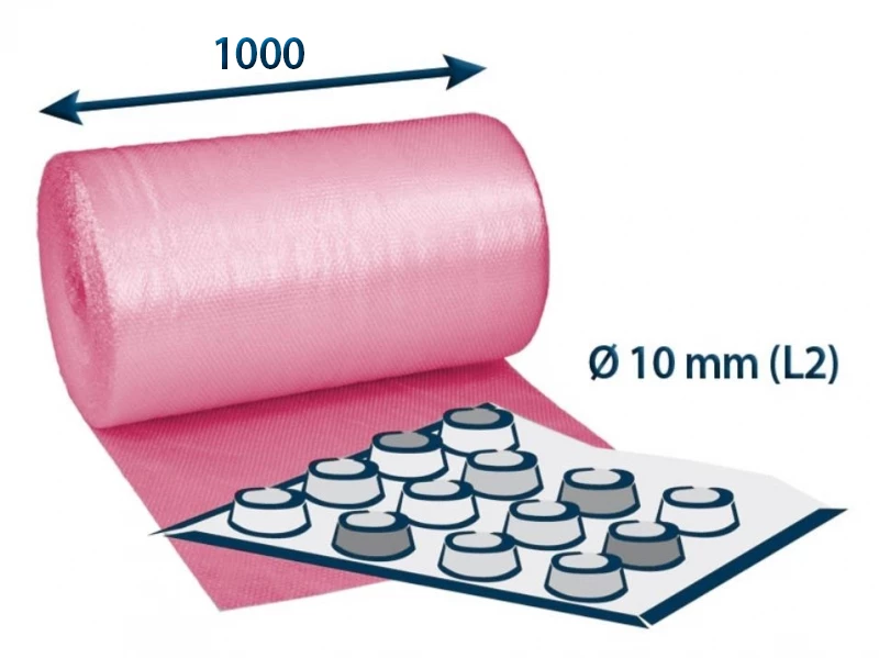 Bublinková fólia v kotúči šírky 1 000 mm antistatická - 001