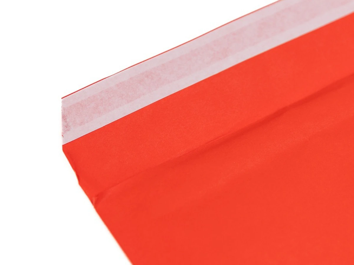 Bublinková obálka D, červená - 005