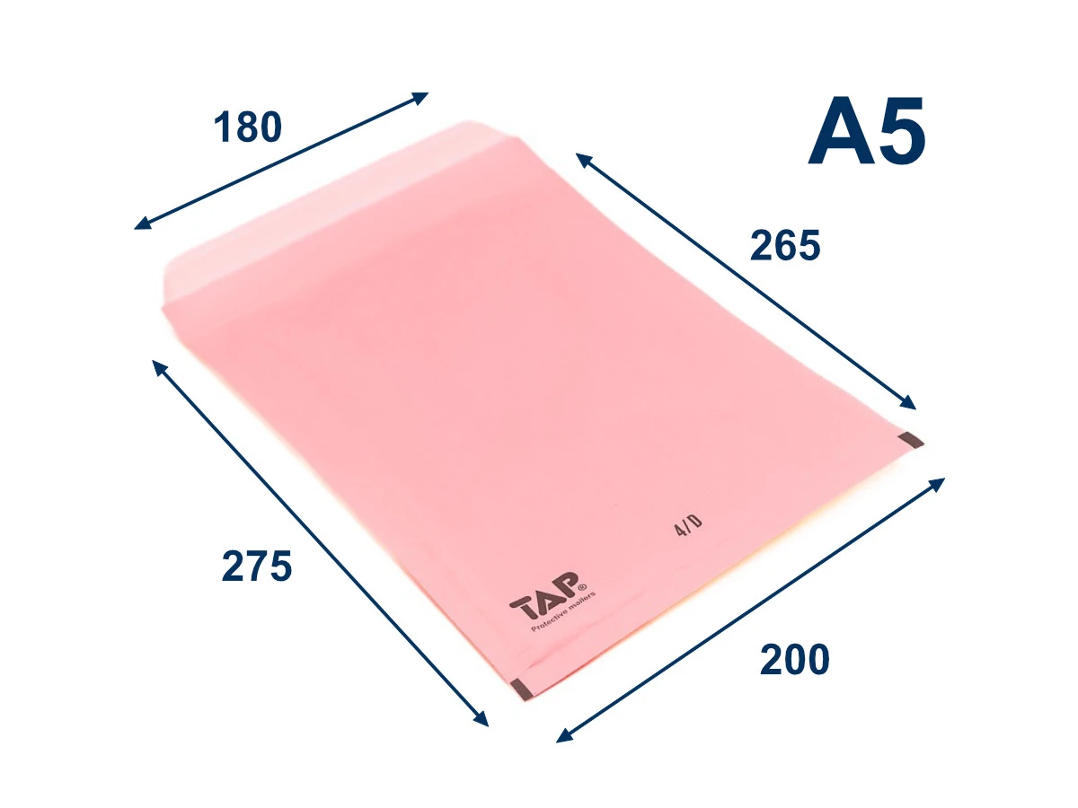 Bublinková obálka D, ružová - 001