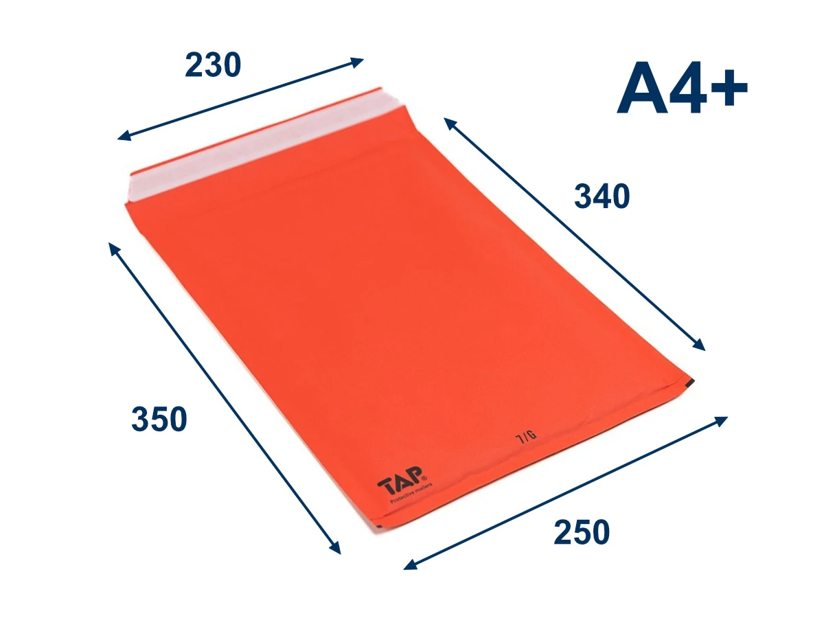 Bublinková obálka G, červená - 001