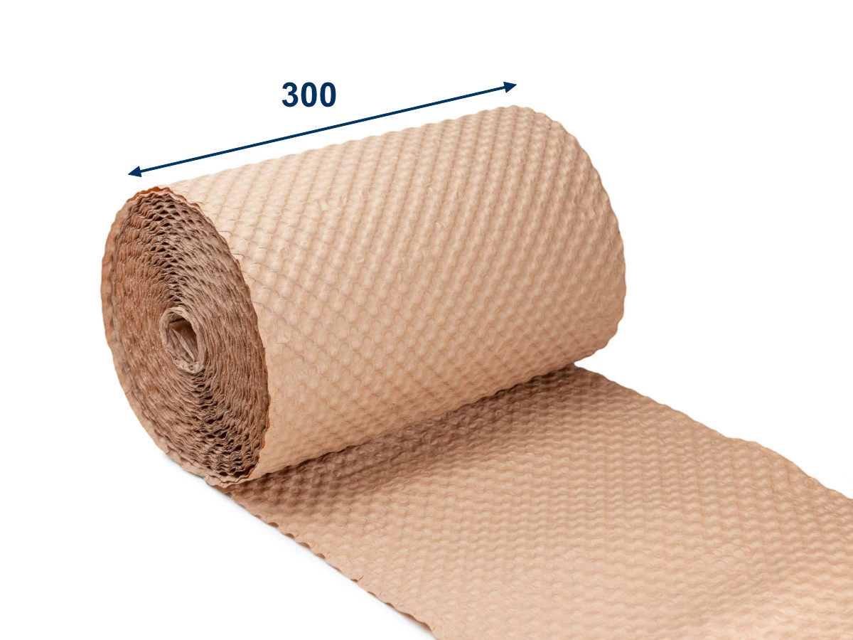 Bublinkový razený papier v kotúči šírky 300 mm, 50 m - 001