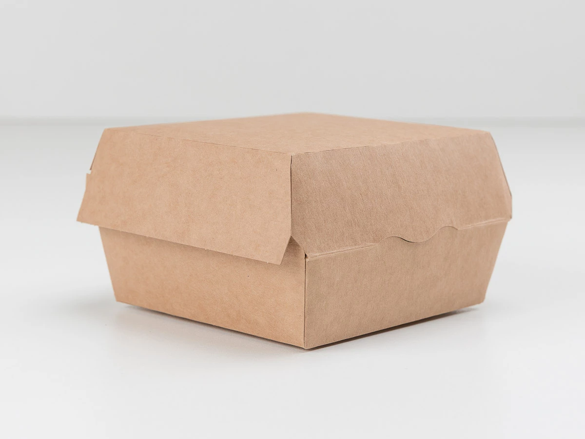 Burger box papierový, 115x115x78 mm - 004