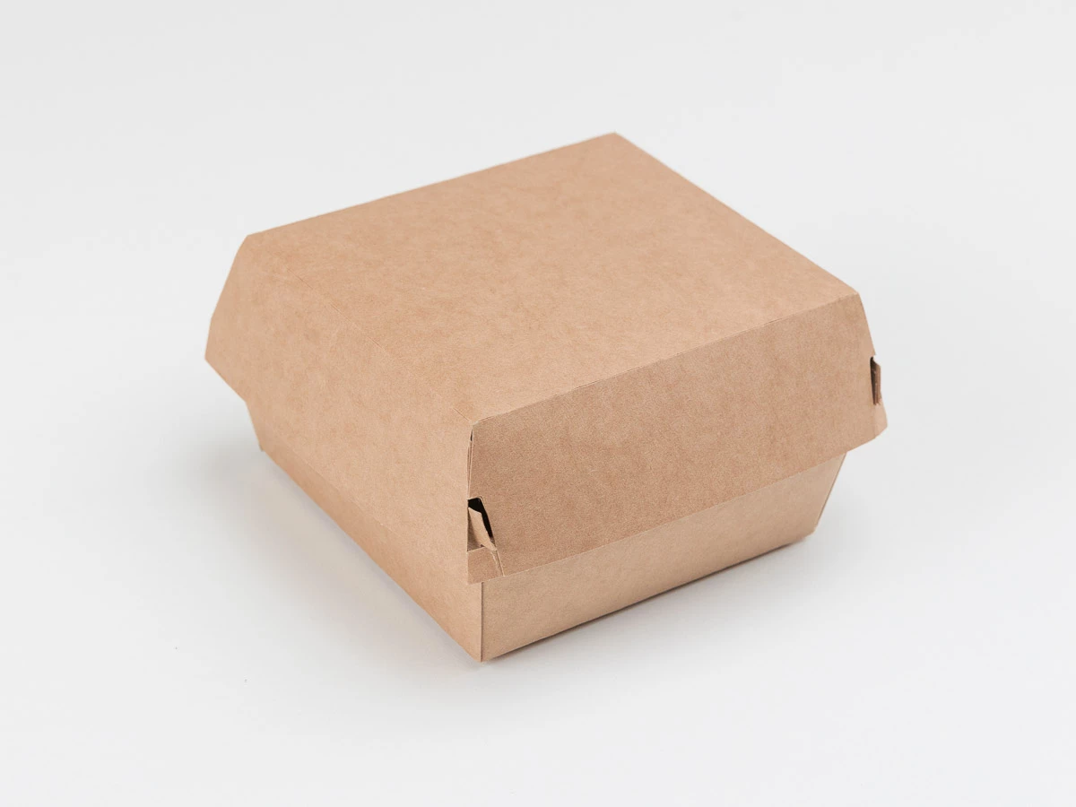 Burger box papierový, 115x115x78 mm - 003