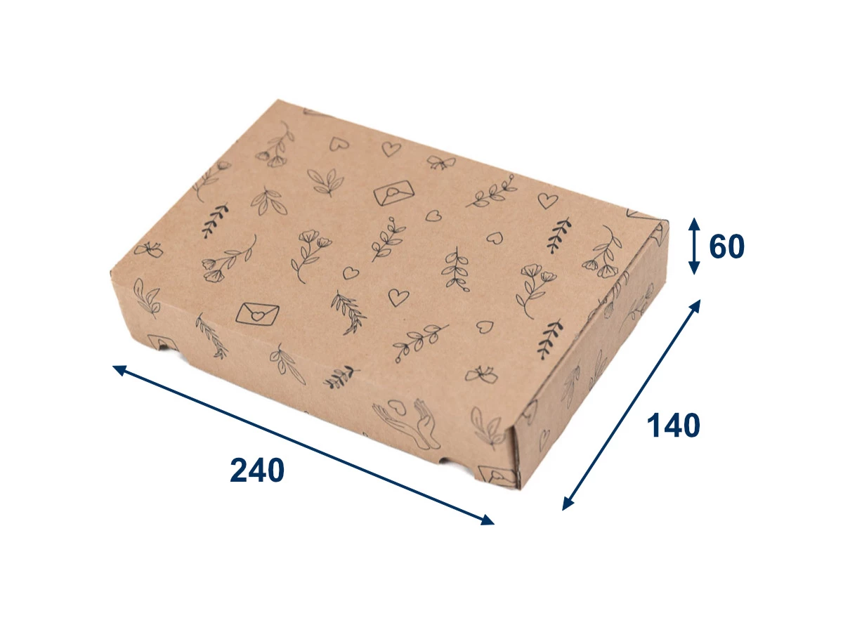 Darčeková krabica s potlačou 240x140x60 mm - 001