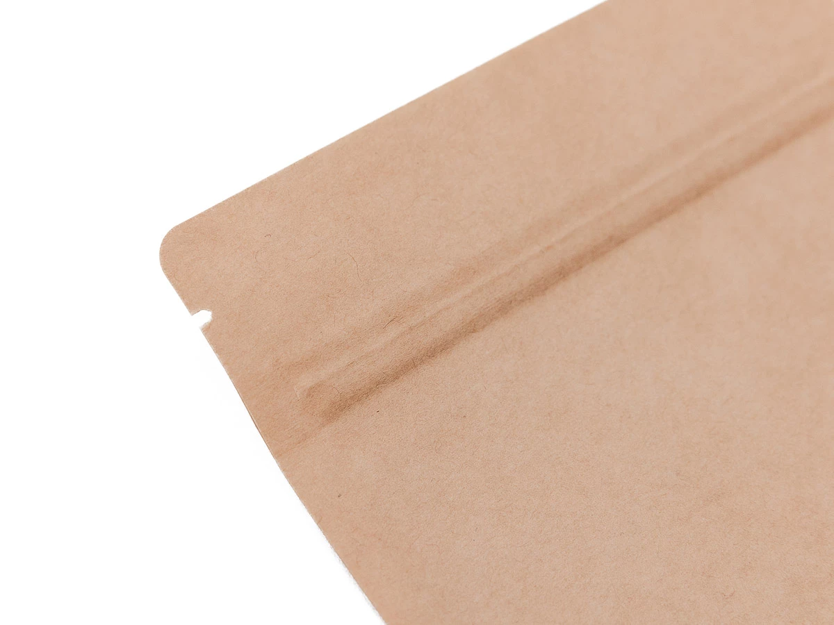 Doypack vrecko s malým okienkom 180x290 + 90 mm, 1000 ml, KRAFT/PET/CPP - 004