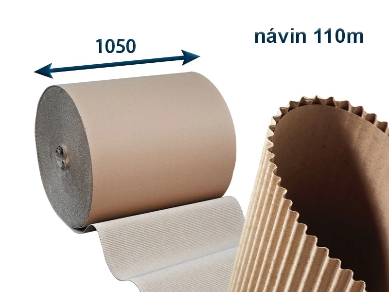 Dvojvrstvová lepenka v kotúči šírky 1050 mm „C“ - 001
