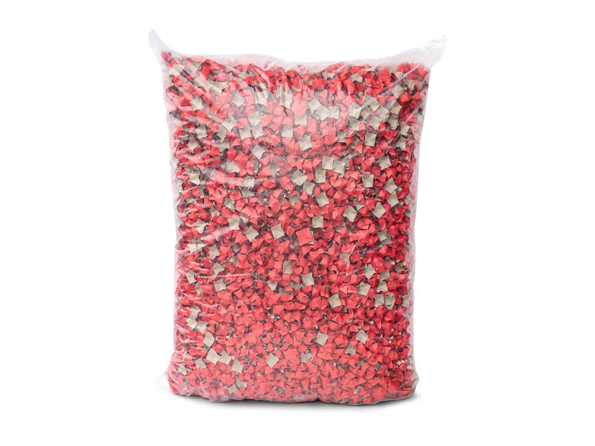 Fixačné telieska papierové, chipsy 400l červená-hnedá - 002