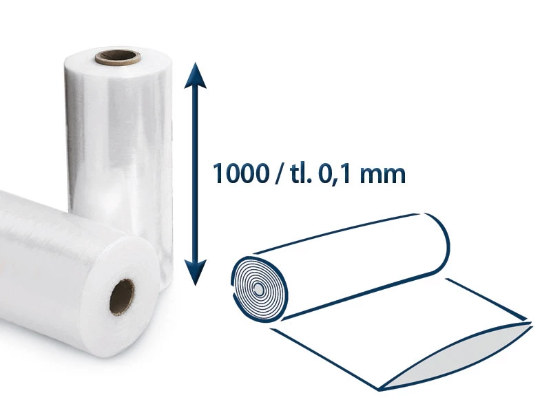Fólia polyetylénová hadica š. 1000/hr. 0,1 v kotúči - 001