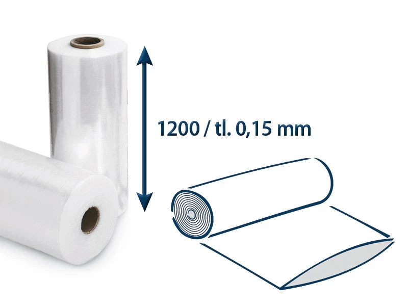 Fólia polyetylénová hadica š. 1200/hr. 0,15 v kotúči - 001