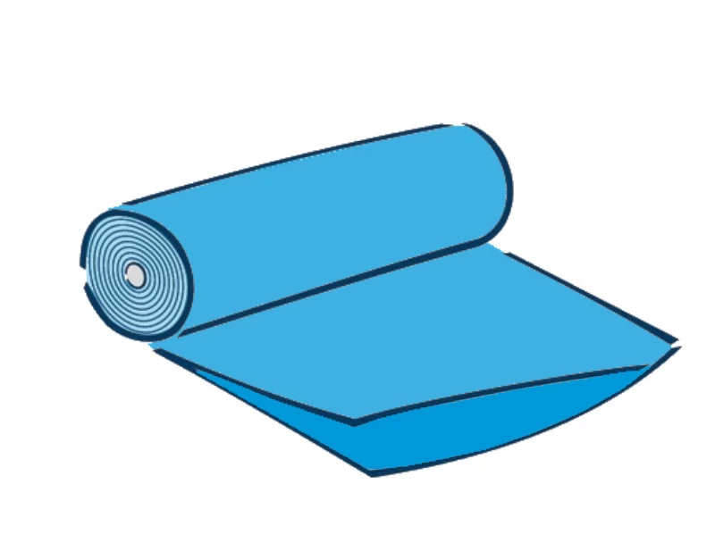 Fólie polyetylenová polohadice v kotúči š.850/tl.0,025, modrá - 001