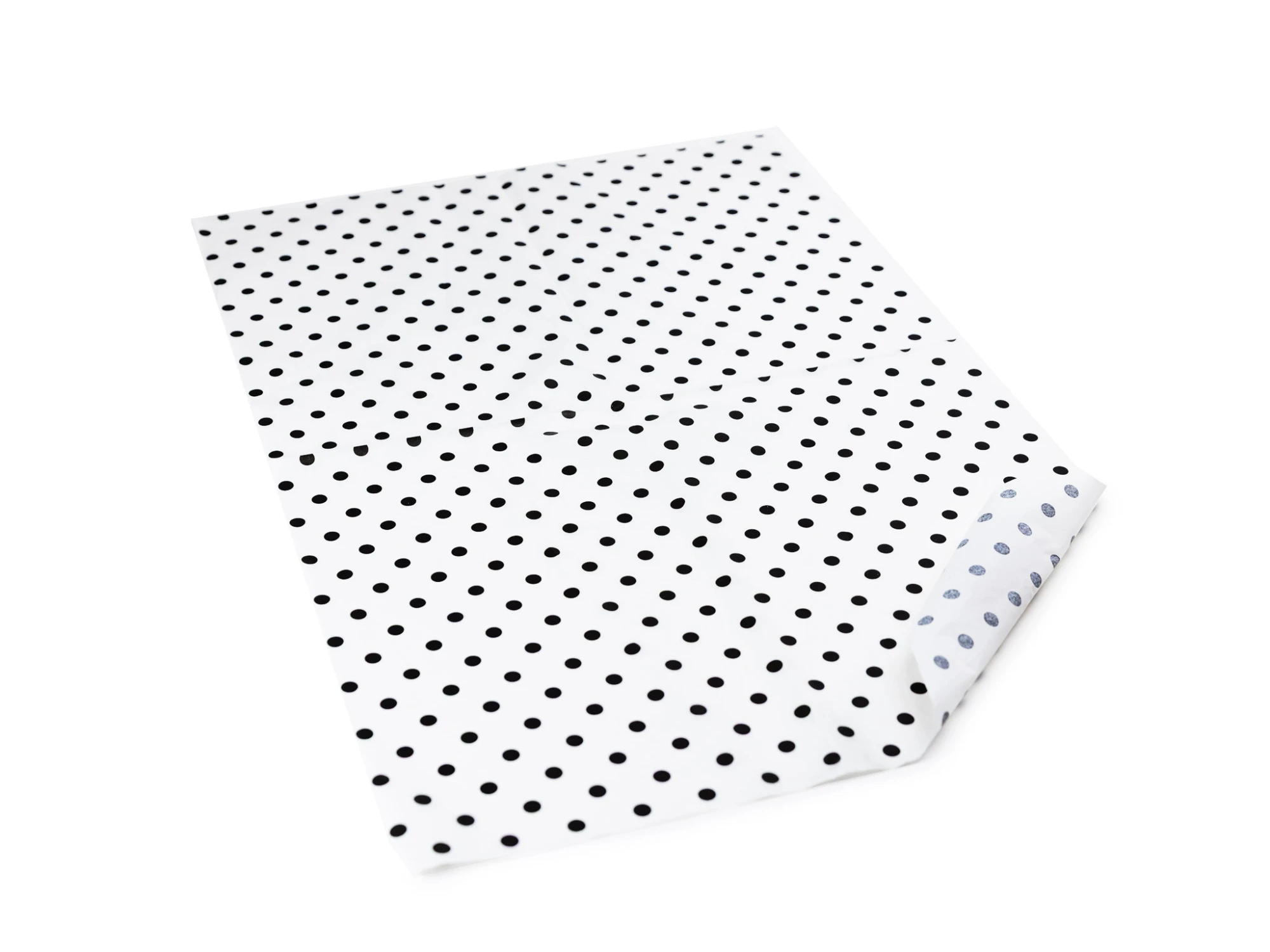 Hodvábny papier 500x760 Čierne bodky na belej (240ks) - 003