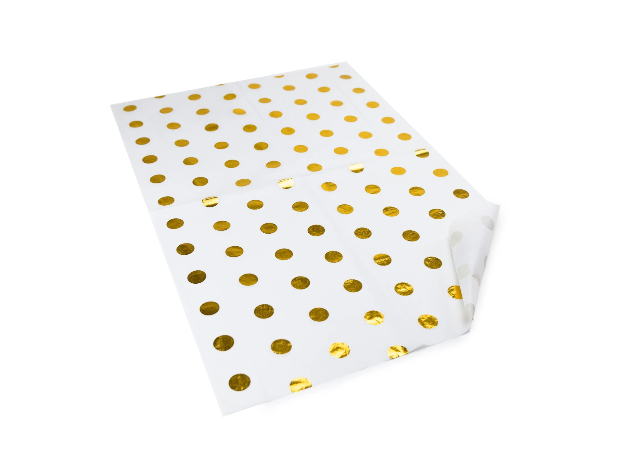Hodvábny papier 500x760 Zlatá bodka (200ks) - 003