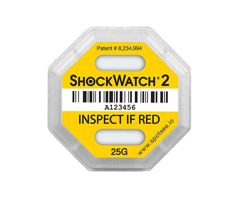 Indikátor nárazu Shockwatch2 - 25 g, žltý - 001