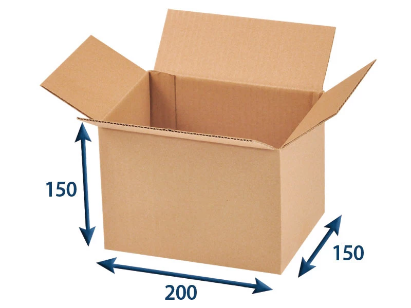 Kartónová krabica 200x150x150 3VVL chlopňová - 001