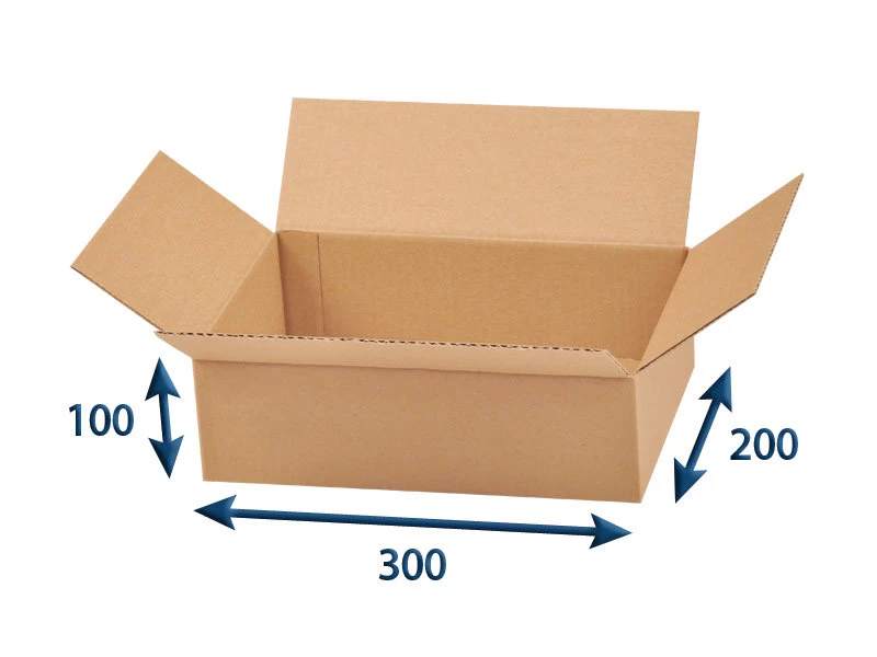 Kartónová krabica 300x200x100 3VVL chlopňová - 001