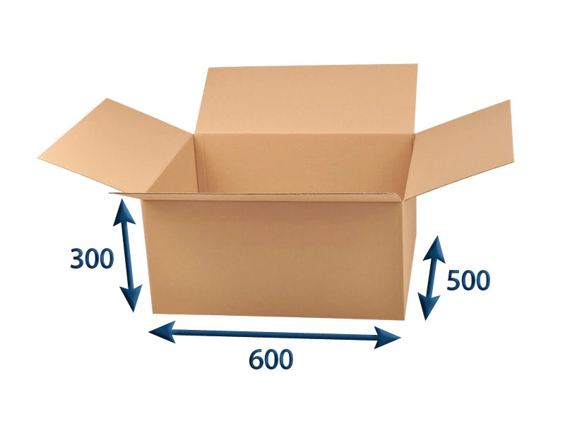 Kartónová krabica 600x500x300 3VVL chlopňová - 001
